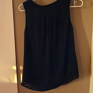 Black glitter tank top blouse